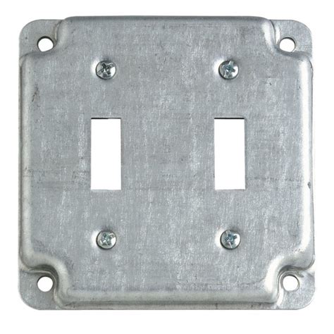 double gang metal box cover|2 gang outlet box cover.